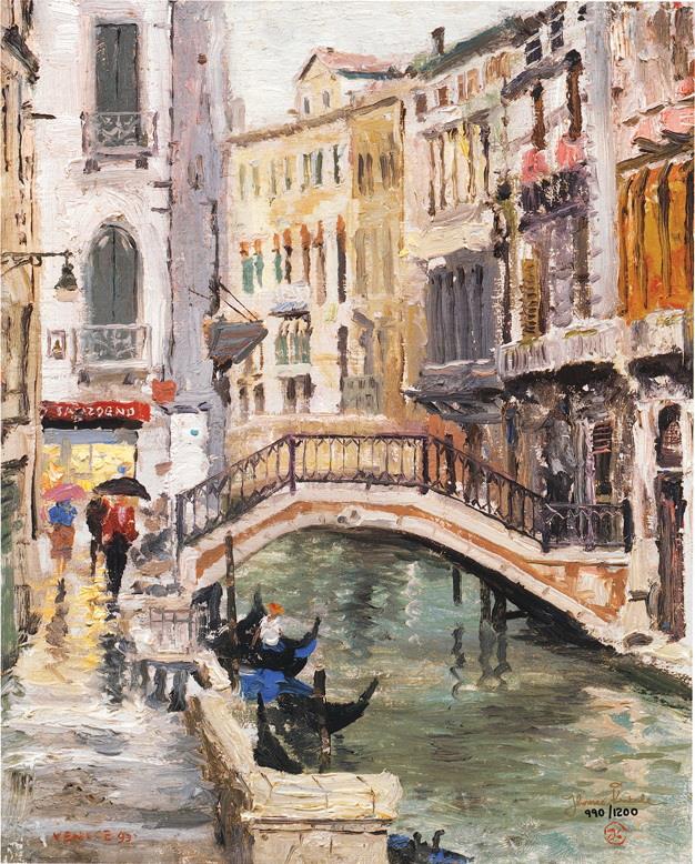 Canal de VeniseThomas Kinkade Peintures à l'huile